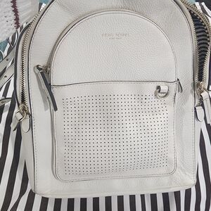 HenriβBendel White Leather Backpack With Dust Bag